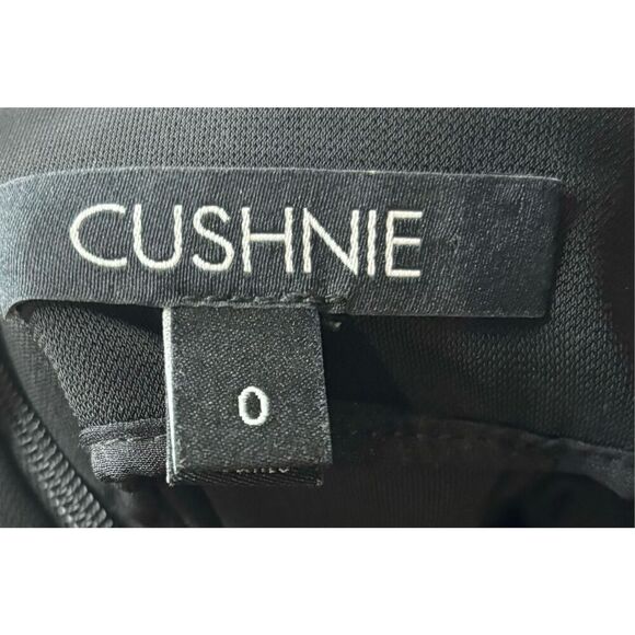 Cushnie High Waist Ruched Midi Skirt in Black NWT Size 0 - Picture 3 of 6